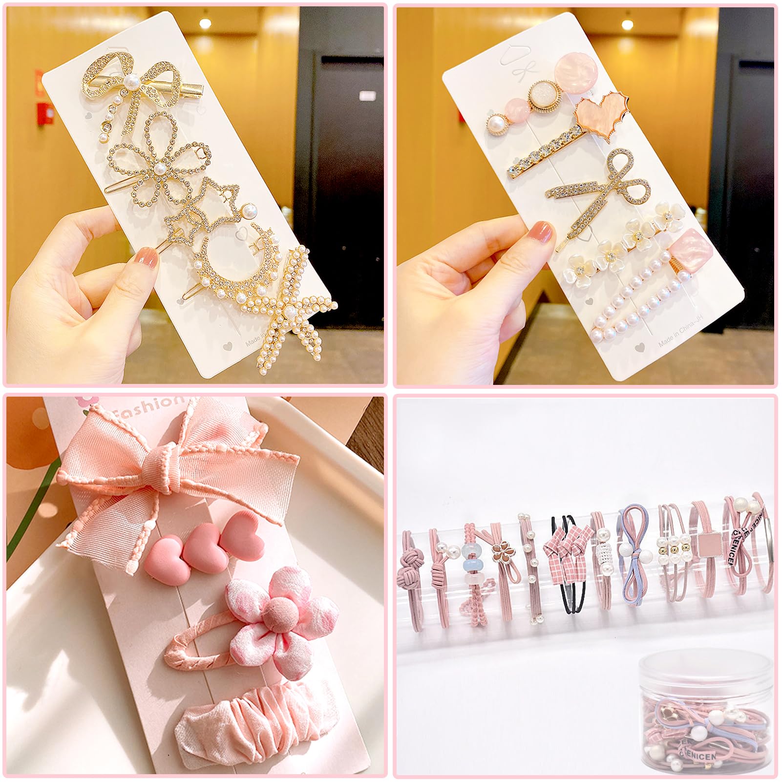 Sitengle ヘアアクセサリーセット かわいい 収納ボックス付き 女の子プレ Amazon | Sitengle ヘアアクセサリーセット かわいい 収納ボックス付き